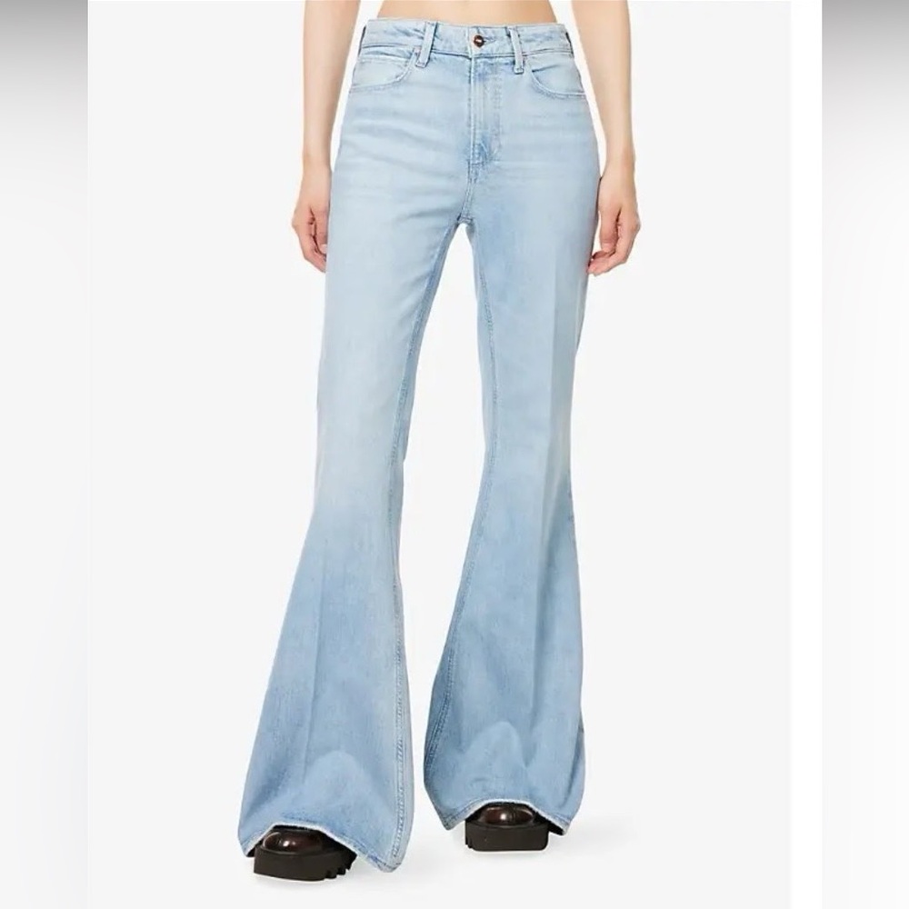 PAIGE Marlow Reverse Seamed Super Flare High Rise Jeans--NWT--27 - Picture 10 of 16